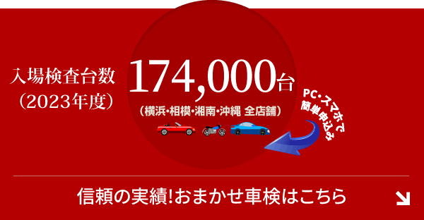 信頼の実績!おまかせ車検はこちら